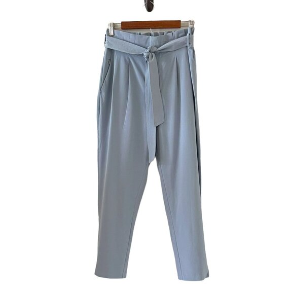 Athleta Light Blue Tie-Waist Pants - Picture 1 of 15